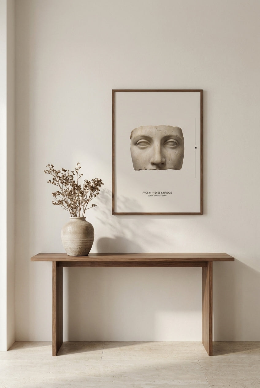 Framed Minimalist Wall Art — FACE III