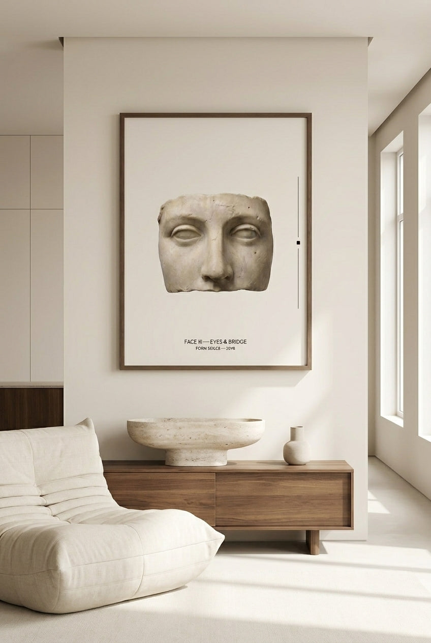 Framed Minimalist Wall Art — FACE III